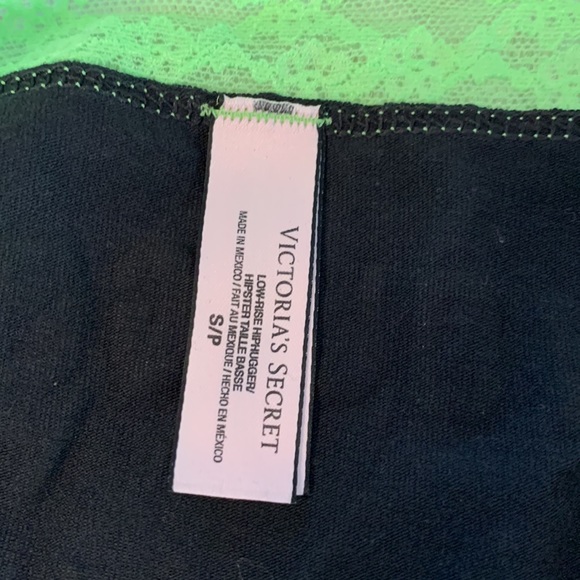 Small Victoria’s Secret low rise hiphugger panty panties green neon - Picture 4 of 5